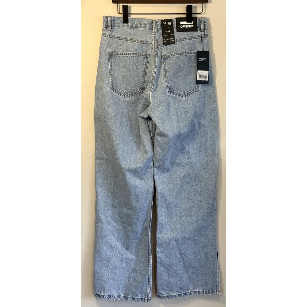Dr. Denim Echo Shoe Cut Straight Women's 30 Light Retro High Rise NWT